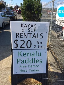 Kayaking is a fun and inexpensive activity for everyone from singles two couples and families. Individual kayaks rent anywhere from $15 to $25, while double kayaks go for $25 to $40, depending on the company. To save even more, you can buy your own for a good price at places like Costco – or borrow one from friends!