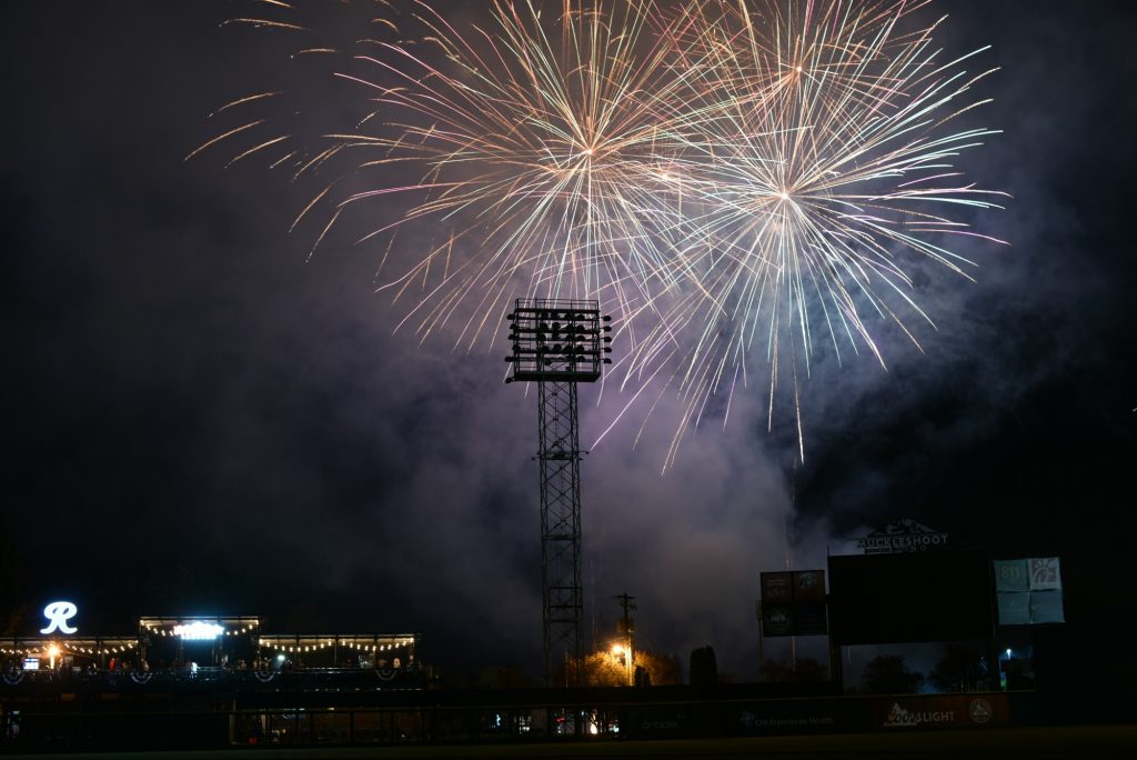 Cheney Stadium fireworks