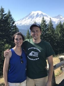 Dr. Borders and Dr. Jones at Mt Rainier
