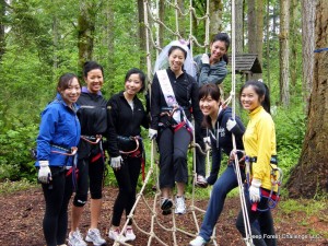 Deep Forest Challenge at Northwest Trek is a great activity bachelor/ette parties, office team building, and more.