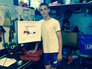 Clubhouse member R.J. Garlick, 13, will be showcasing his "Widget Wagon" at the event.