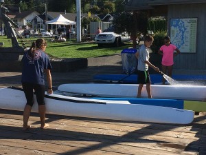 After kayaking, it is important to wash off the vessel. This ensures that it is free of all salt water or river residue and ready for the next outing.