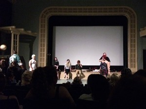 "Rocky Horror Picture Show" virgins participate on stage in a variety of pre-show challenges and activities.