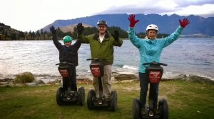 Dr. Brown is joined by his wife, Katie, and son, Nelson, during a Segway tour in New Zealand.  The family is looking forward to exploring the Pacific Northwest. 