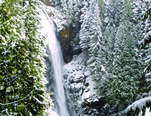 A state parks pass,  warm layers, and the ten essentials are all that's standing between you and gorgeous scenes like this one at Wallace Falls State Park. 