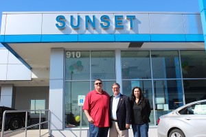 For Sunset Chevrolet owner, Phil Mitchell (left), giving back to the community is a top priority.