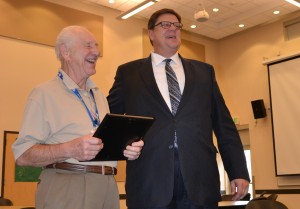Ed Young featured with Bates Technical College President, Ron Langrell.