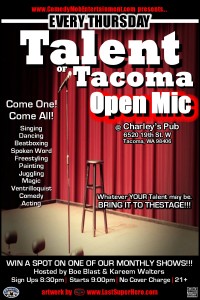 Talent of Tacoma Open Mic @ Charley's Pub | Fircrest | Washington | United States