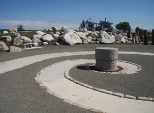 The “Sojourners’ Room” near the entrance to the Tacoma Chinese Reconciliation Park.