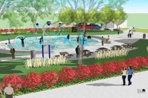 An artist’s rendering of the completed park. 
