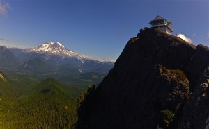 High Rock Lookout  is one of the most perfectly placed lookout towers in the Pacific Northwest. Photo by Douglas Scott.