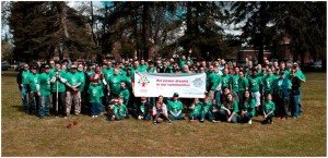 Last year's Comcast Cares Day volunteers pose for the camera after a hard day's work. Photo courtesy of Comcast.