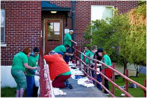 More than 150 volunteers will gather at the Washington Soldiers Home in Orting on Saturday, April 25, for this year's Comcast Cares Day. Photo courtesy of Comcast.
