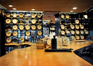 Whiskey ages in oak barrels at Heritage Distilling Company's flagship store in Gig Harbor. Photo courtesy of Heritage Distilling Company.