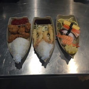 Kids 10 and under can enjoy a free meal at Trapper’s Sushi all day Sunday (a $5.95 value). Kids can enjoy meals like chicken nuggets, shrimp tempura or the Nigiri plate-featuring octopus. Photo credit: Corbin Traver.