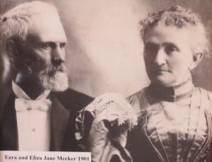 Before building Meeker Mansion, the family of nine lived in a small, two-room cabin.