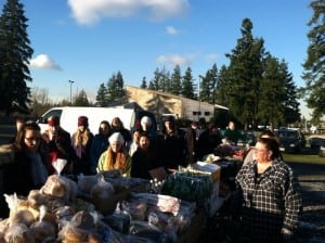 Since Angel One Foundation started its local outreach as a mobile food bank, the group has fed over 50,000 people in Pierce County. Photo courtesy of Lana Duckworth/Angel One Foundation.
