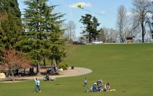 Before the big screen lights up at dusk, enjoy other activities in parks across Tacoma. Photo courtesy of Metro Parks.