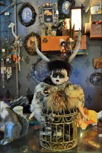 Knicks and knacks, flotsam and jetsam line the shelves at the Wunderkammer Curiousity Shoppe.