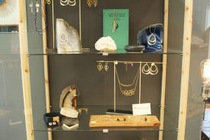 Mood features a variety of wares from local artisans, including this stunning case of locally sourced, handmade jewelry.