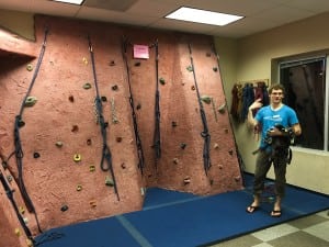Edgeworks Instructor Ben teaches newcomers the basics of rock climbing. Photo credit: RC Victorino.