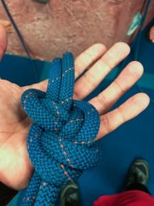 Proper knot-tying is a skill you learn during your introductory class at Edgeworks Climbing. Photo credit: RC Victorino.