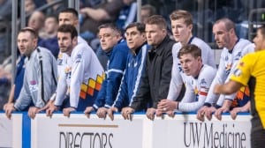 Tacoma Stars head coach and former Seattle Sounder Darren Sawatzky (center, black jacket) also serves as the organization’s general manager. Photo courtesy: Tacoma Stars.