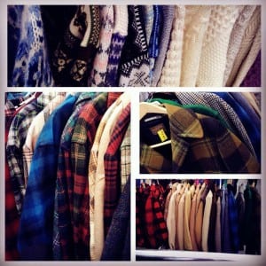 Warm, vintage Pendleton coats, authentic Levi's jeans and a variety of timeless styles can be found on the racks at Pure Vintage Clothing. Photo courtesy: Pure Vintage Clothing.