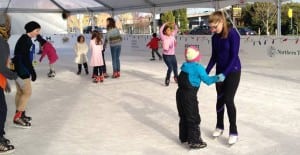 Tacoma’s only open-air ice skating rink is back for a seven-week run at Tollefson Plaza. Photo courtesy: Tacoma Art Museum.
