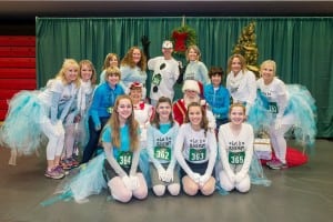 More than 1000 participants will be greeted by Santa at the finish line of this year's Jingle Bell Run. Photo courtesy: Saint Martin's University.