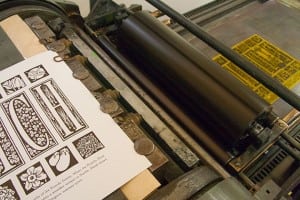 Letterpress allows O’Leary’s to incorporate typography, design, fine-art printmaking and pre-press production all into the process. Photo courtesy: Chandler O'Leary/Anagram Press.