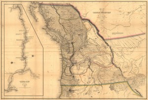 1841 Map of the Oregon Territory from Narrative of the United States Exploring Expedition.