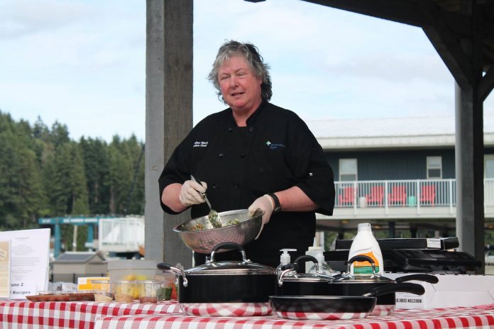 Gig Harbor Farmers Market cooking demonstration