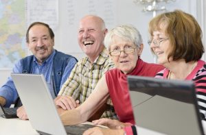 Seniors using technology