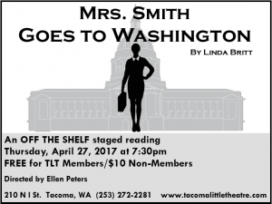 Mrs. Smith Goes to Washington @ Tacoma Little Theatre  | Tacoma | Washington | United States