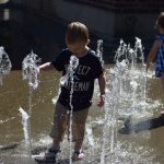 Wright Park Sprayground Kids Playing