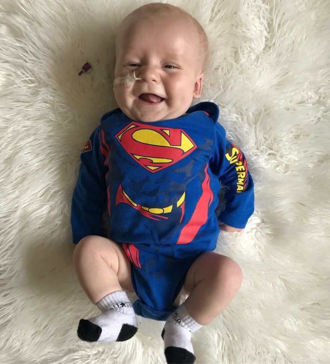 Baby Kent as Superman