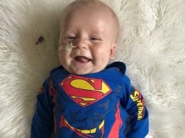 Baby Kent as Superman
