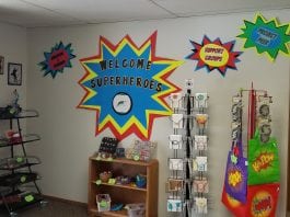 Superhero Shoppe Entrance