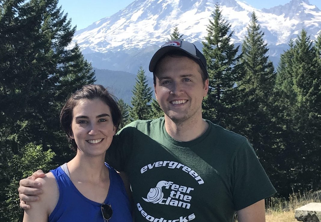 Dr. Borders and Dr. Jones at Mt Rainier