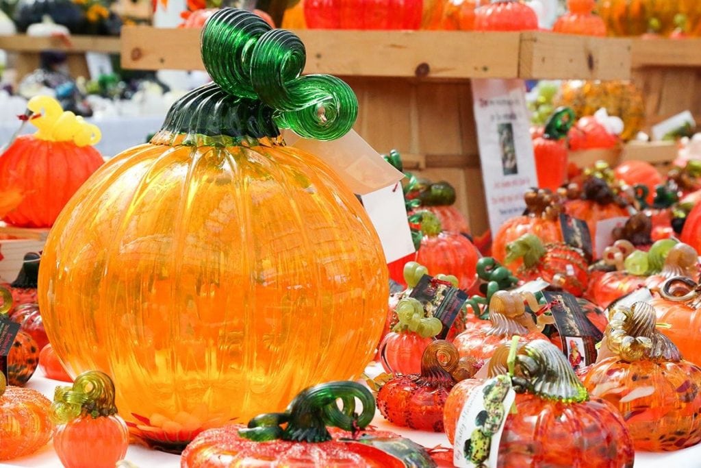 Glass pumpkin patch