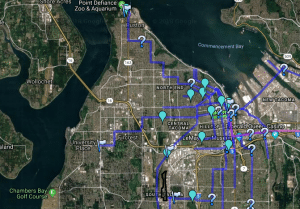 Google Maps Tacoma Streetcars