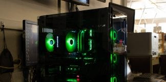 Green PC Gaming Tower