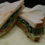 Happy Belly salmon sandwich