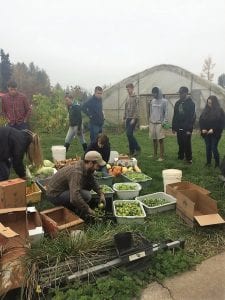 SMU farm service day with Pope John Paul II high school