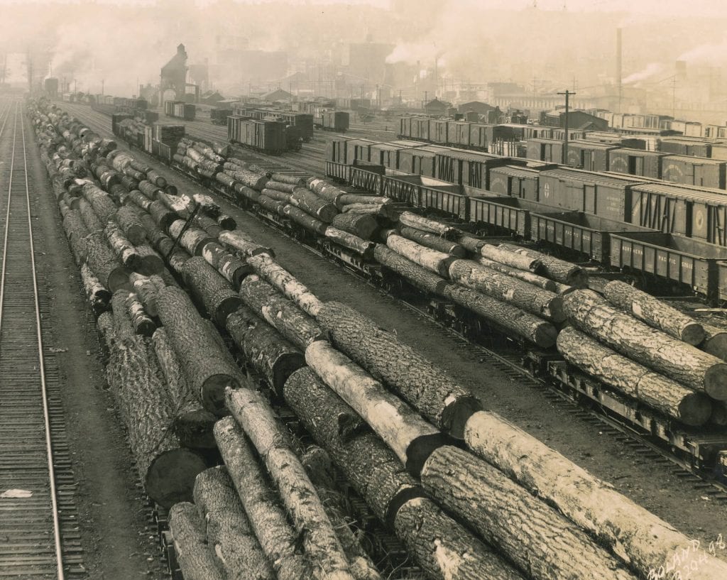 Northern Pacific Railway tracks taken in March of 1929