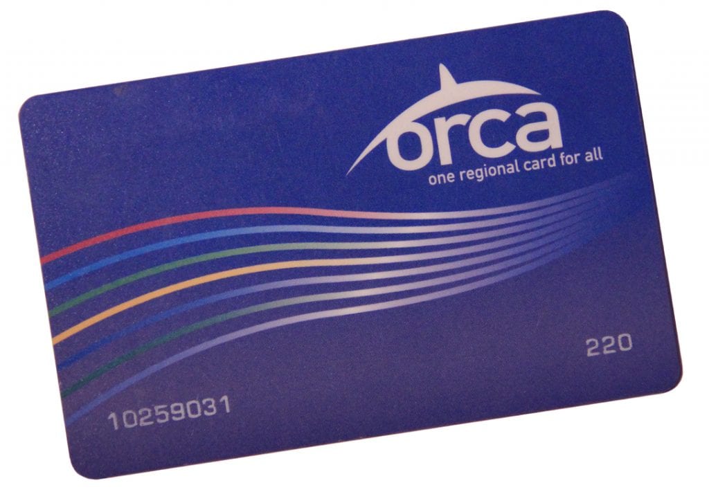 Pierce Transit ORCA card