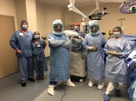First CMC robotic total joint replacement team