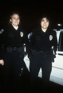 TPD PPO Lin Sue Peterson and Loretta Cool in March 1989
