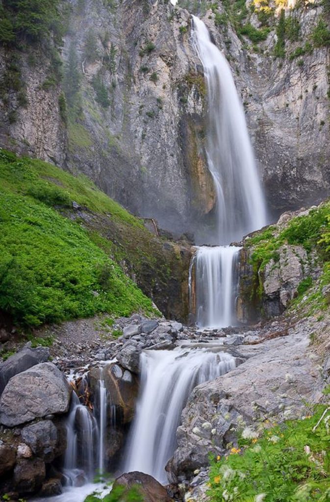 Mount Rainier waterfalls